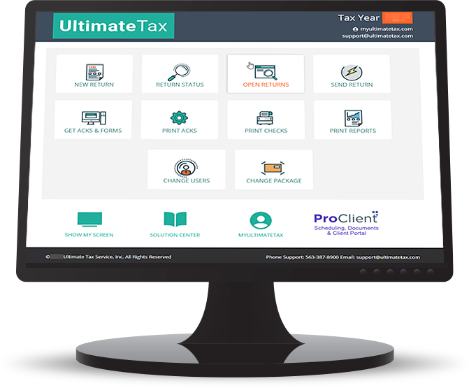 UltimateTax Software application