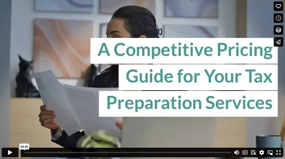 A Competitive Pricing Guide for Your Tax Preparation Services