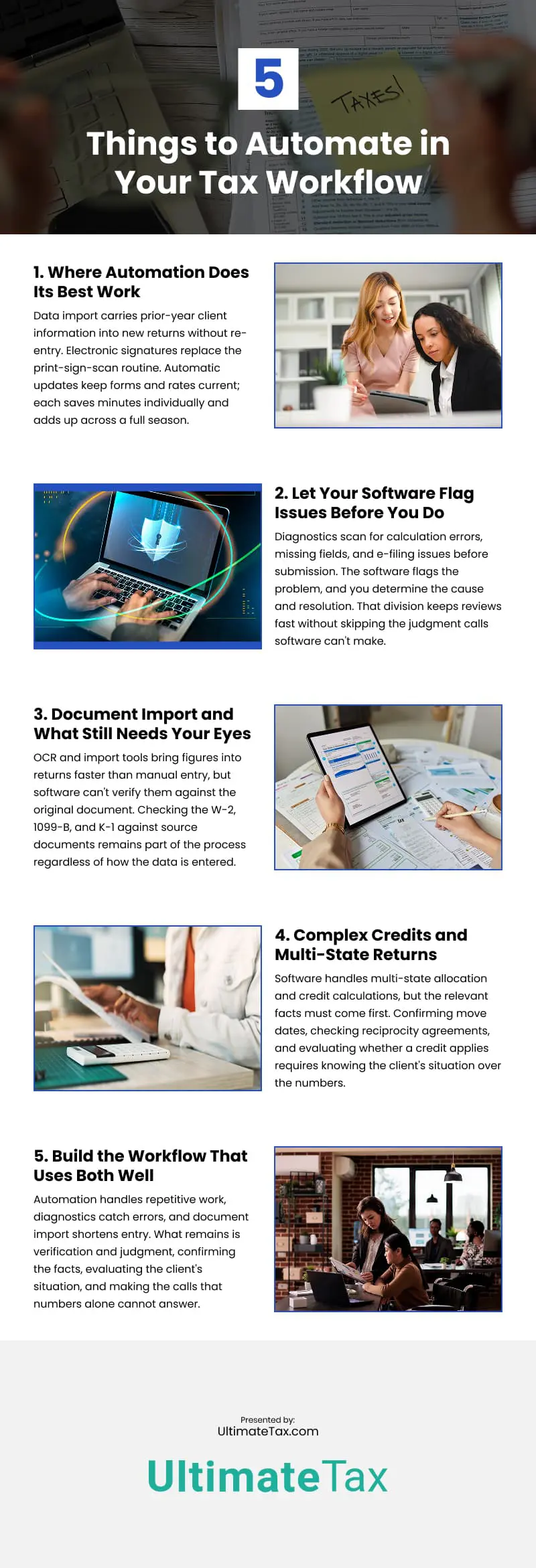 5 Things to Automate in Your Tax Workflow Infographic 5 Things to Automate in Your Tax Workflow Infographic