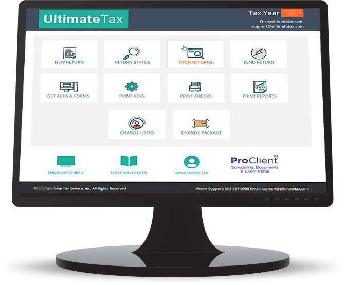 UltimateTax Software application