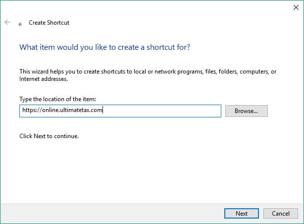 You can save a shortcut to your desktop to quickly access the Online software!