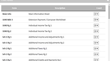 Print forms UltimateTax